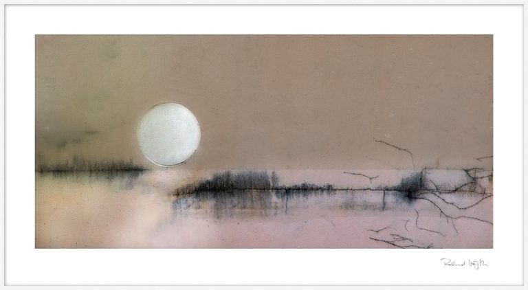 Full moon over the lake