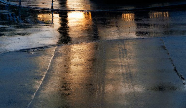 Kissed by sunset after rain